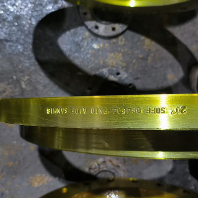 calidad  Slip On ANSI Pipe Flange Yellow Painting SCH5s-SCH160 Wall Thickness fábrica